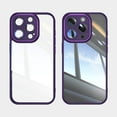 thumbnail image 6 of Phone Case for iPhone 16 Pro, Lightweight Clear Back with Lens Protector, TPU + PC Material, Anti-Scratch Shockproof Ultra Slim Case Cover for iPhone 16 Pro, Darkpurple, 6 of 6