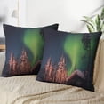 thumbnail image 3 of LALILO Throw Pillow Covers Beautiful Night Picture Multicolored Cushion Cover 18" x 18", 2 Pack, 3 of 6