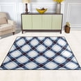 thumbnail image 5 of Ryvnso Checkered Plaid Pattern Area Rug Floor Mats Non-Slip Home Carpet 80 x 58 inch, 5 of 7