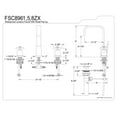 thumbnail image 5 of Fauceture FSC8968ZX 8 in. Widespread Bathroom Faucet, Brushed Nickel, 5 of 5