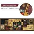 thumbnail image 6 of Wine Kitchen Rugs, Kitchen Mat Set of 2, Grape Kitchen Mat, Wine Decor for Kitchen, Kitchen Wine Mats, Wine Kitchen Mats for Floor, Vineyard Kitchen Rugs and Mats, Wine Theme Rugs 17x30 and 17x47 Inch, 6 of 6