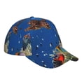 thumbnail image 3 of Naloa Original Classic Low Profile Hat Men Women Baseball Cap Dad Hat Adjustable Unconstructed Colorful Coral Reef Print Cap, 3 of 9
