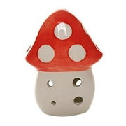 Panda Superstore PS-MUS11973001-KARY01818 6 Holes Mushroom Ocarina for Child, Red