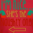 thumbnail image 3 of CafePress - Im Nice She's Naughty Elf Ha T Shirt - Men's Fitted T-Shirt, 3 of 4