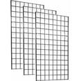 thumbnail image 3 of 2' x 4' Foot Commercial Grade Wire Grid Wall Panel Display, 3" ON Center 3-Pack, Black, 3 of 3