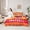 Orange Red, variant on jejeloiu Green Football City 7-Piece Twin Bedding Sets,Rugby Ball Games Bedding Comforter Set For Boys Teens Reversible
