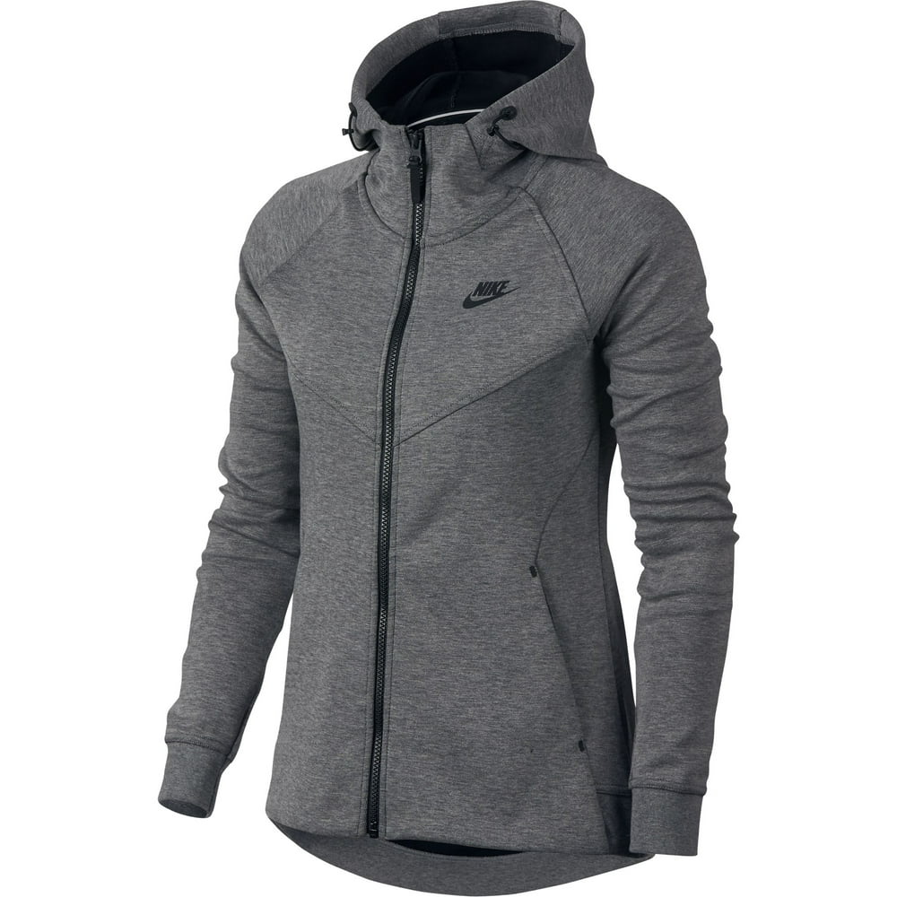 Nike - Nike Sportswear Tech Fleece Full Zip Women's Hoodie Carbon Black ...