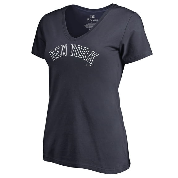 Women's Navy New York Yankees Team Wordmark T-Shirt