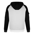 thumbnail image 5 of pstuiky camisas de manga larga para hombre, Sudadera deportiva informal con capucha y retazos para hombre, de manga larga, estilo blusa camisetas de hombre xxl, 5 of 5
