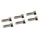thumbnail image 3 of 6 tornillos de cabeza hexagonal para guitarra, puente de trémolo doble, tornillo de bloqueo de cuerdas con punta cónica, plateado, 3 of 10