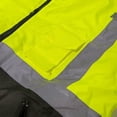 thumbnail image 4 of Men's Class 3 Safety High Visibility Water Resistant Reflective Neon Work Jacket,Yellow.XL, 4 of 5