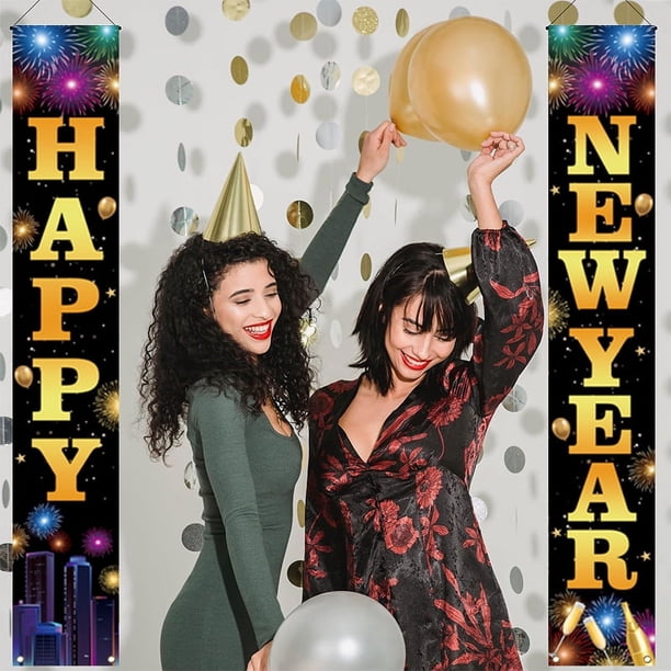 Decoraciones de Feliz Año Nuevo 2025, Suministros para Fiestas de Año Nuevo, Regalos para Fiestas de Nochevieja, Suministros para Decoraciones de Fiestas