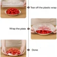 thumbnail image 4 of 100pcs Reusable Food Storage Lids Bags For Elastic Plate Silicone Lid Covers Sous Vide Bags For Kitchen Food Fresh Seal, 4 of 5