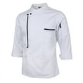 thumbnail image 6 of Men Women Five Star Chef Apparel Fashion Long Sleeve Executive Chefs Jacket - White, L, 6 of 6