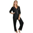 thumbnail image 5 of Angelina Women's Classic Modal Long Sleeve Pajama Set, 5 of 5