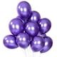 thumbnail image 1 of Xiao Hua Globos metálicos morados de 10 pulgadas, 60 unidades, globos cromados de látex para fiestas, para baby shower, bautizos, cumpleaños, decoraciones para fiestas., 1 of 4