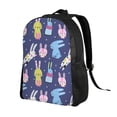 thumbnail image 2 of Balery Cartoon Rabbit Mochila - Mochila Estilosa y Duradera para Laptop de 15 Pulgadas con Tela Oxford Impermeable, 2 of 8