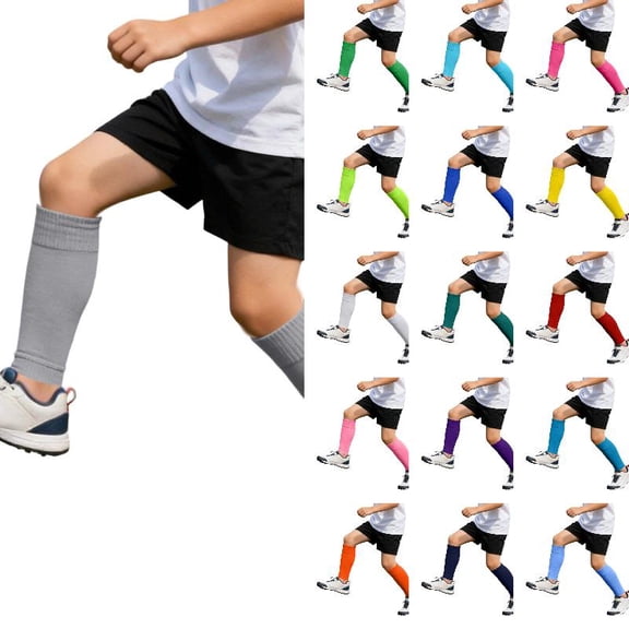 Wdgfv Kids Soccer Leg Sleeves Socks Athletic Socks for Boys Girl Football Baseball Softball Rugby 12-18 Years