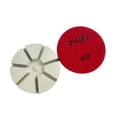 thumbnail image 4 of Almohadillas de pulido de diamante seco de 3 pulgadas Hormigón de piedra de 10 mm de espesor 50 # azul 400 rojo 400 rojo 400 rojo 400 rojo SM SunniMix Almohadillas de pulido en seco, 4 of 5