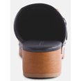 thumbnail image 2 of Scenario Women's Studded Faux Leather Platform Clogs, 2 of 6