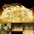 thumbnail image 1 of AMERTEER 5m Copper Wire Fairy 50LED Strings Light Battery Powered Wedding Party Decor, 1 of 8
