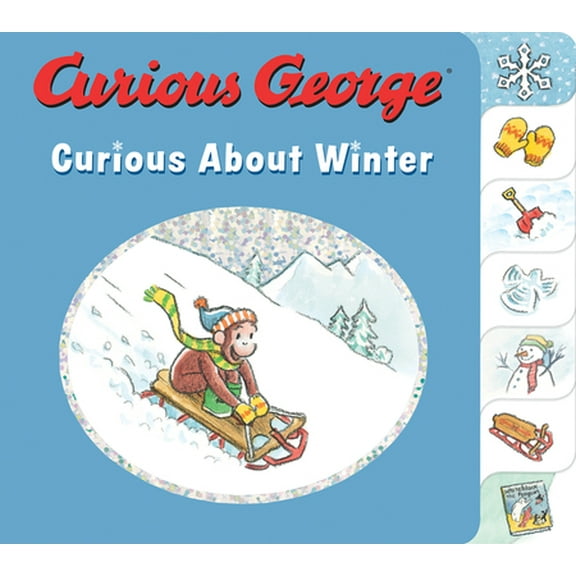Pre-Owned Curious George Curious about Winter: A Winter and Holiday Book for Kids (Board book) 1328917878 9781328917874