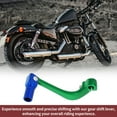 thumbnail image 5 of Folding Motorcycle Gear Shifter Lever for Honda CRF110F 2013-2018 Aluminum Alloy Pedal Shift Lever Arm Green Lever Blue Head, 5 of 6