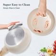 thumbnail image 6 of 11-Piece Premium Cookware Set | Elegant Stone-White with Wooden Handles, 6 of 8
