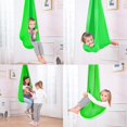 thumbnail image 3 of LLLD Therapy Swing Sensory Swing for Adults for Adults Indoor Therapy Swing for Kids to Play & Calm Hanging Hammock Therapy Swing for Autism Child (Color : Green, Size : 150x280CM/59x110in), 3 of 9