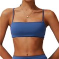 thumbnail image 1 of Sujetador deportivo con cuello cuadrado for mujer, tirantes finos, camisola acolchada, Yoga, espalda cuadrada inalámbrica, sujetador de entrenamiento, Top corto, 1 of 6