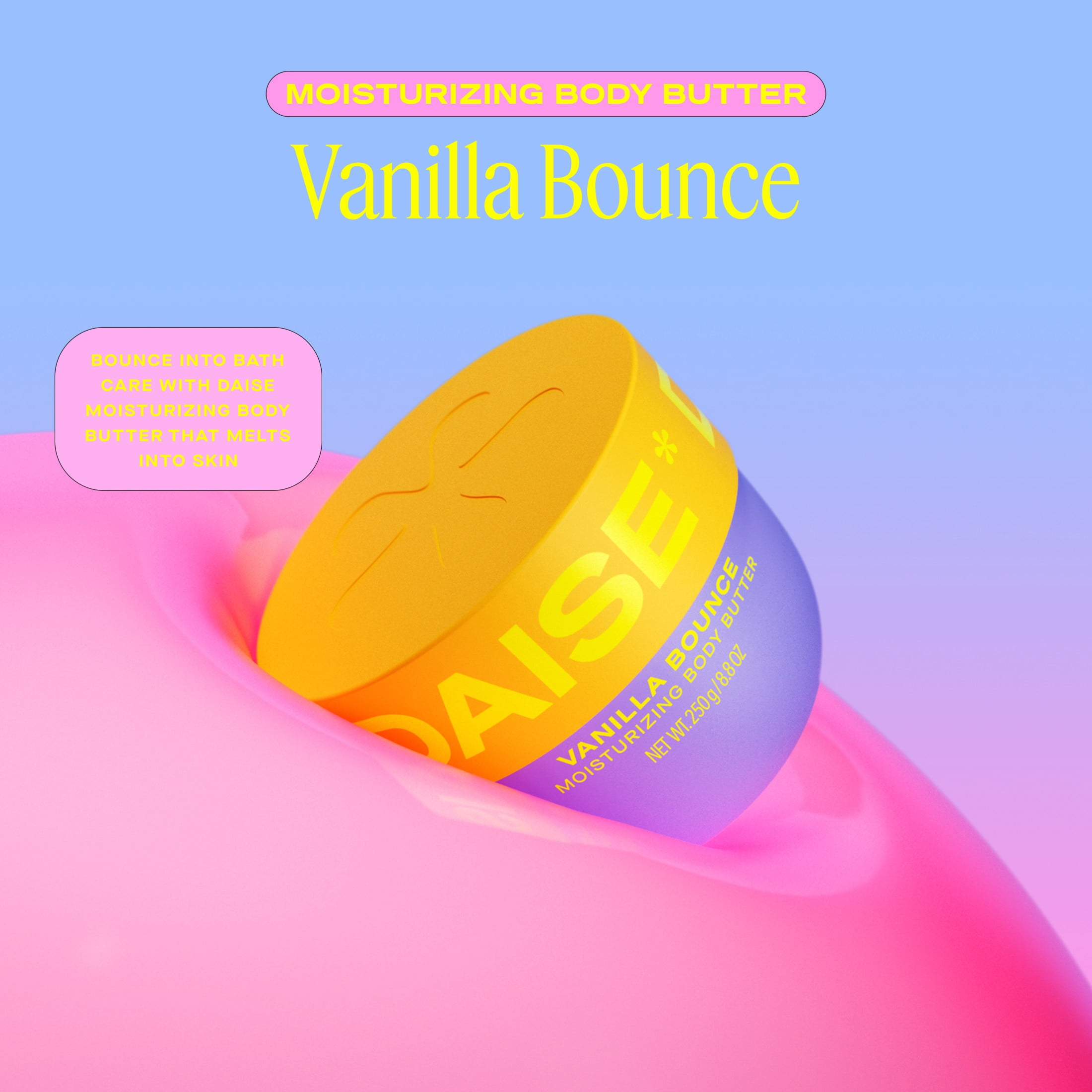 Beurre corporel hydratant Daise Vanilla Bounce 250 g