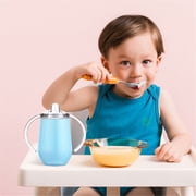 Stainless Steel Sippy Cup With Handles & Silicone Lids 10 Oz Double Wall Vacuum Insulated Sippy Cup Mug Tumbler Toddler Cups For Boys And Girls Non Spill Sipp