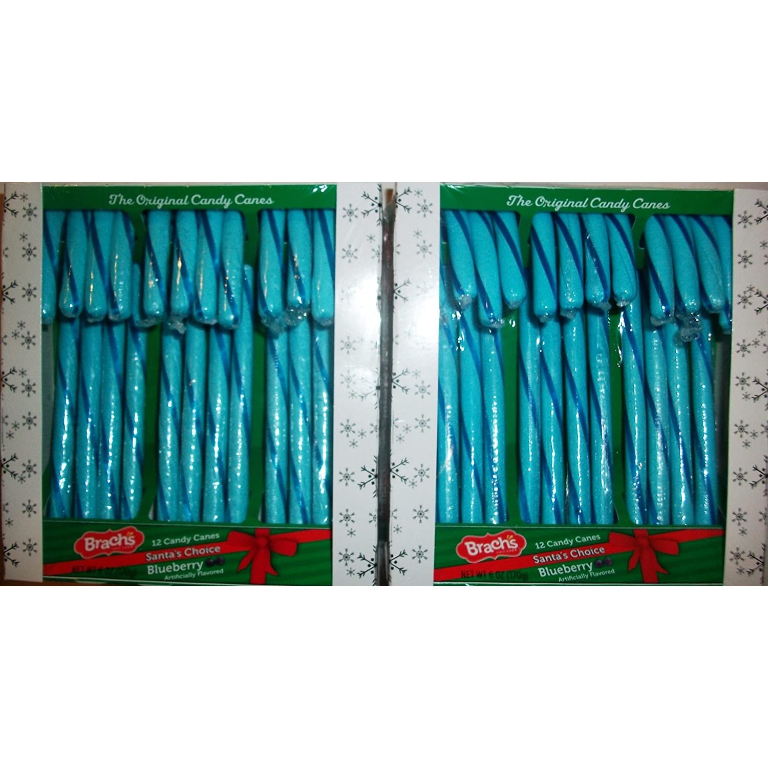 Brach's Blueberry Candy Canes (24 Ct), 12 to a pack 2 packs per order