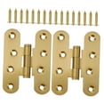 thumbnail image 5 of HOMEMAXS 2 Pcs Cabinet Door Hinges Heavy Duty Hinges 7X5CM Golden, 5 of 8