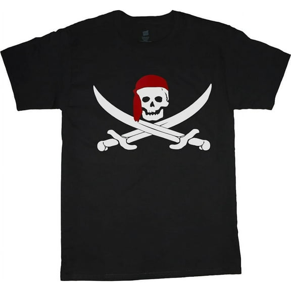 Graphic Tees Mens Funny T-shirts Skull Crossbones Pirate Costume