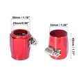 thumbnail image 3 of Unique Bargains 4pcs AN18 Hex Black Car Hose Finisher Clamp Adapter Line End Cover Connector, 3 of 6