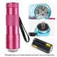 thumbnail image 5 of Guardurnaity Esmalte de uñas de mano, prensa de luz LED, lámpara de secado, salón, spa, uñas, secador de arte, linterna con pilas, equipo de manicura DIY Juegos de manicura Rojo Guardurnaity CE001583-03, 5 of 6