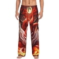 thumbnail image 1 of Fotbe Red Leaf Flame Fox Pantalones de Pijama para Hombre, Pantalones de Dormir, Pantalones de Casa con Cintura Ajustable y Bolsillos-3X-Large, 1 of 6