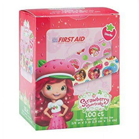 First Aid, Strawberry Shortcake Bandages 10851, Box/100 ( 2Pack)