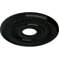 thumbnail image 3 of Ekena Millwork 15 3/4"OD x 3 7/8"ID x 3/4"P Berkshire Ceiling Medallion (Fits Canopies up to 7"), Hand-Painted Black Pearl, 3 of 6
