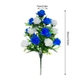 thumbnail image 3 of Artificial Roses Silk Flower Arrangement With 18 Realistic Rose Heads For Home Office Decor And Photography Props, 3 of 4