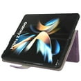 thumbnail image 7 of SaniMore for Samsung Galaxy Z Fold 3 Premium PU Leather Case, [RFID Blocking] Card Holder Magnetic Wallet Folio Cover for Samsung Z Fold 3 with Practical Bracket + Detachable Wrist Strap, Purple, 7 of 7