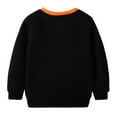 thumbnail image 3 of HILEELANG Toddler Boys Girls（12M-7T) BlackPumpkin Sweatshirt – Halloween & Thanksgiving Pullover Tops for Boys Girls, Cute Autumn Outfit, Sizes 5T, 3 of 6