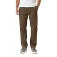 thumbnail image 2 of Ceisia Men's Loose Cargo Sweatpants with Elastic Drawstring Waist & Multi Pockets Brown XXL Gifts, 2 of 8