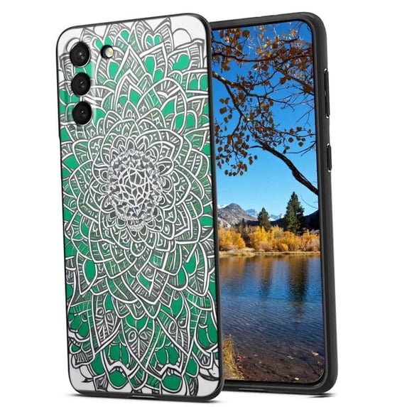 Compatible with Samsung Galaxy S21+ Plus Phone Case, Mandala-108 Case Men Women, Flexible Silicone Shockproof Case for Samsung Galaxy S21+ Plus