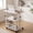 Reinforced-3 layer-white, variant on Rolling Desk with Height Adjustable Frame and Wheels, Storage Computer Cart