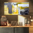 thumbnail image 3 of Designart 'Grey and Yellow Blur Abstract ' Abstract Canvas Art Print, 3 of 3