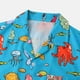 thumbnail image 5 of Hombres Casual Botones Playa Sin posicionamiento Estampado floral Turndown Camisa de manga corta Blusa Pompotops oipoqjl49208, 5 of 9