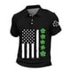 thumbnail image 2 of Ceisia Men's St. Patrick's Day Polo Shirt Collection | Shamrock American Flag Print | Casual Short Sleeve Collared Tops Gift, 2 of 5