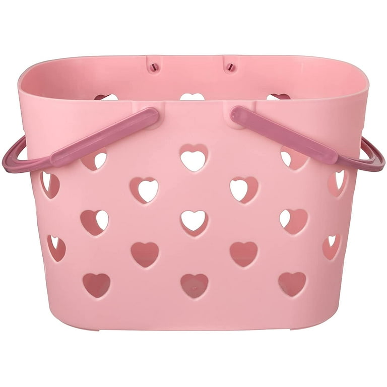ALINK Plastic Shower Caddy Basket with Handle, Portable Mesh Storage  Organizer for College Dorm, Bathroom, Kitchen – Pink – BigaMart